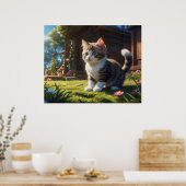 *~* TABBY GARDEN Kitty Cat 5:4 Feline Kitten Poster (Küche)