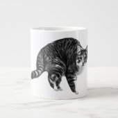 Tabby Glow by Winter Window Jumbo-Tasse (Vorderseite)