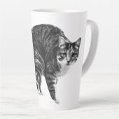 Tabby Glow by Winter Window Milchtasse (Rechte Ecke)