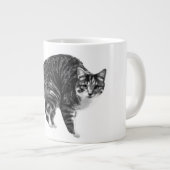 Tabby Glow von Winter Window Jumbo-Tasse (Vorderseite Rechts)