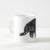 Tabby Glow von Winter Window Kaffeetasse (Vorderseite Links)