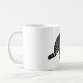 Tabby Glow von Winter Window Kaffeetasse (Links)