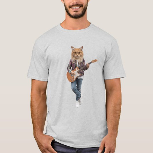 Tabby Guitar T-Shirt (Vorderseite)
