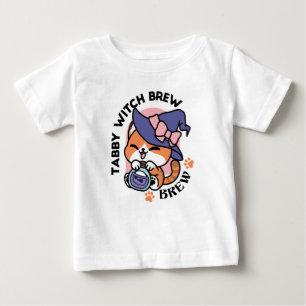 Tabby Hexentrank – Süßes Halloween-Katzendesign Baby T-shirt