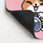 Tabby Hexentrank – Süßes Halloween-Katzendesign Mousepad (Ecke)