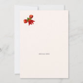 Tabby Kat Christmas Greetings Card Einladung (Rückseite)