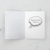 Tabby Kat in Box zum Nachdenken Karte (Innenseite)