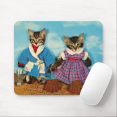 Tabby Kätzchen am Strand RPPC Mousepad (Mit Mouse)