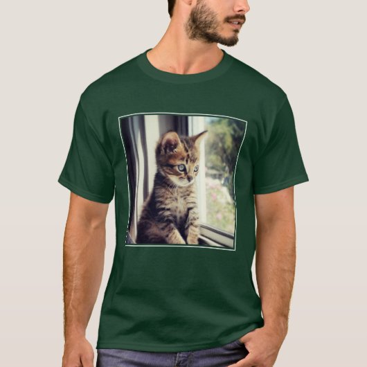 Tabby-Kätzchen-Aufpassen T-Shirt (Vorderseite)