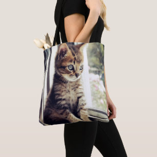 Tabby-Kätzchen-Aufpassen Tasche