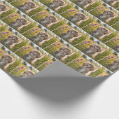 Tabby Kätzchen im Sommer Wiese Geschenkpapier (Ecke)