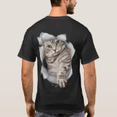 Tabby-Kätzchen T-Shirt (Rückseite)