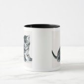 Tabby-Kätzchen Tasse (Zentrum)