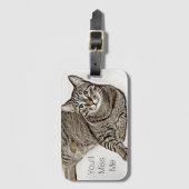 Tabby-Katze, ", das Sie werden Fräulein Me " Gepäckanhänger (Vorderseite Vertikal)