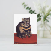 Tabby-Katze durch Henri Rousseau Postkarte (Stehend Vorderseite)