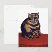 Tabby-Katze durch Henri Rousseau Postkarte (Vorne/Hinten)
