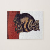 Tabby-Katze durch Henri Rousseau Puzzle (Horizontal)