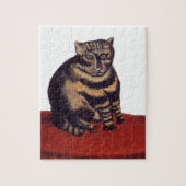 Tabby-Katze durch Henri Rousseau Puzzle (Vertikal)