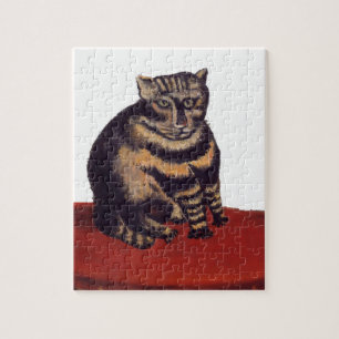 Tabby-Katze durch Henri Rousseau Puzzle