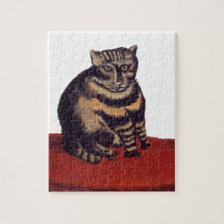 Tabby-Katze durch Henri Rousseau Puzzle