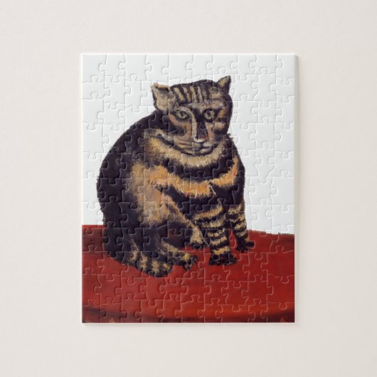 Tabby-Katze durch Henri Rousseau Puzzle (Vertikal)