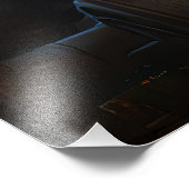 Tabby-Katze in einem Steampunkoutfit AI generiert Fotodruck (Ecke)