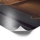 Tabby-Katze in einem Steampunkoutfit AI generiert Fotodruck (Ecke)