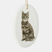 Tabby-Katze Keramikornament (Rechts)