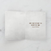 Tabby Katze mit Augenbrille Karte (Innenseite)