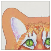 Tabby-Katze mit Tanzmäuse Kissen Stoff (Nahaufnahme)