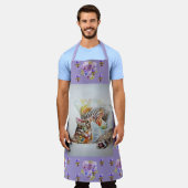 Tabby Katze Niedlich Wasserfarben Katzen Haustier Schürze (Getragen)