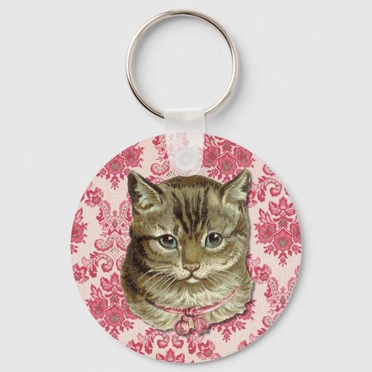 Tabby-Katze Schlüsselanhänger (Vorderseite)