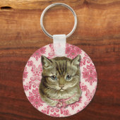 Tabby-Katze Schlüsselanhänger (Vorderseite)
