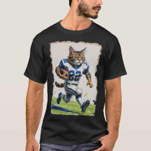 Tabby-Katze spielt American Football! T-Shirt