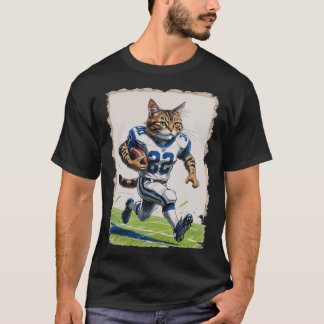 Tabby-Katze spielt American Football! T-Shirt