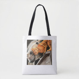 Tabby-Katze und Pferd Tasche