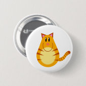 Tabby-Katzen-Cartoon Button (Vorne & Hinten)