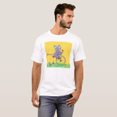 Tabby-Katzen-Fahrfahrrad T-Shirt (Vorne ganz)