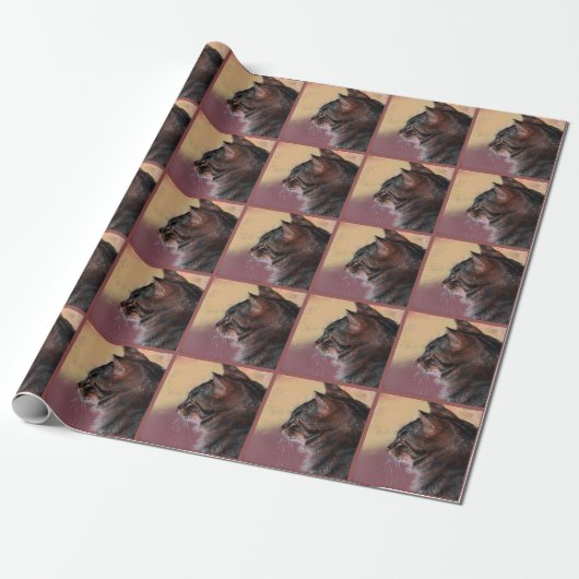 Tabby-Katzen-Packpapier Geschenkpapier (Ungerollt)