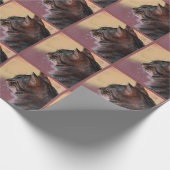 Tabby-Katzen-Packpapier Geschenkpapier (Ecke)