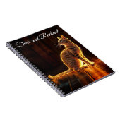 Tabby Katzenwärme Licht Tier glühende Aura Notizblock (Rechte Seite)