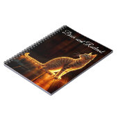 Tabby Katzenwärme Licht Tier glühende Aura Notizblock (Linke Seite)