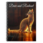 Tabby Katzenwärme Licht Tier glühende Aura Notizblock (Vorderseite)