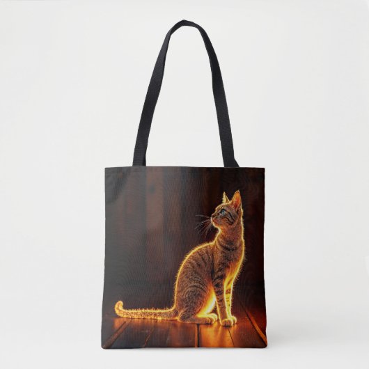 Tabby Katzenwärme Licht Tier glühende Aura Tasche (Vorderseite)