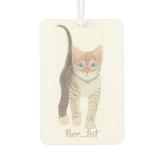 Tabby Kitten Autolufterfrischer (Rückseite)