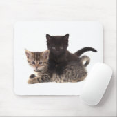 tabby kitten black kitten mousepad (Mit Mouse)