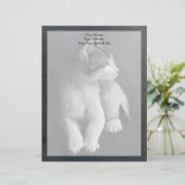 Tabby Kitten Briefkopf (Stehend Vorderseite)