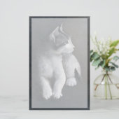 Tabby Kitten Briefpapier (Stehend Vorderseite)