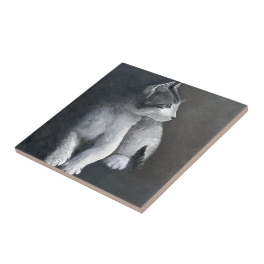 Tabby Kitten Fliese (Seite)