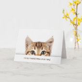 Tabby kitten get well soon karte (Gelbe Blume)